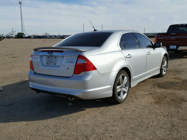 3FAHP0KC4AR335601 - 2010 FORD FUSION SPO SILVER photo 4