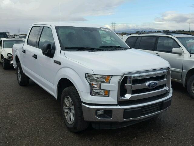 1FTEW1CF1GKE19502 - 2016 FORD F150 SUPER WHITE photo 1