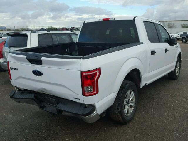 1FTEW1CF1GKE19502 - 2016 FORD F150 SUPER WHITE photo 4