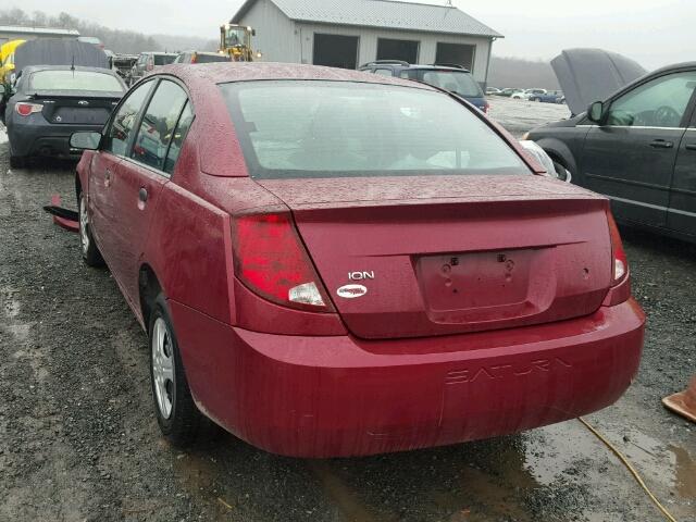 1G8AG52FX5Z157238 - 2005 SATURN ION LEVEL BURGUNDY photo 3