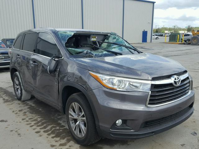 5TDZKRFH3FS064963 - 2015 TOYOTA HIGHLANDER GRAY photo 1