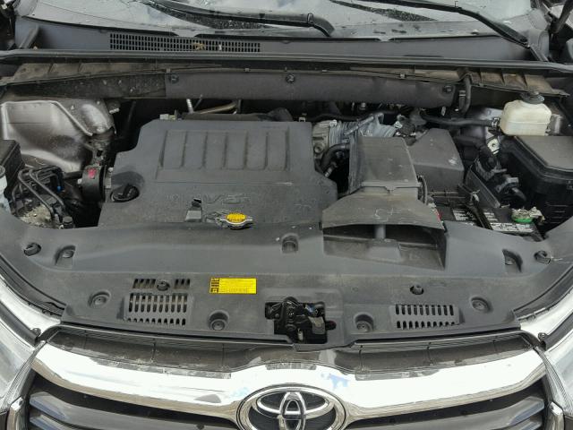 5TDZKRFH3FS064963 - 2015 TOYOTA HIGHLANDER GRAY photo 7