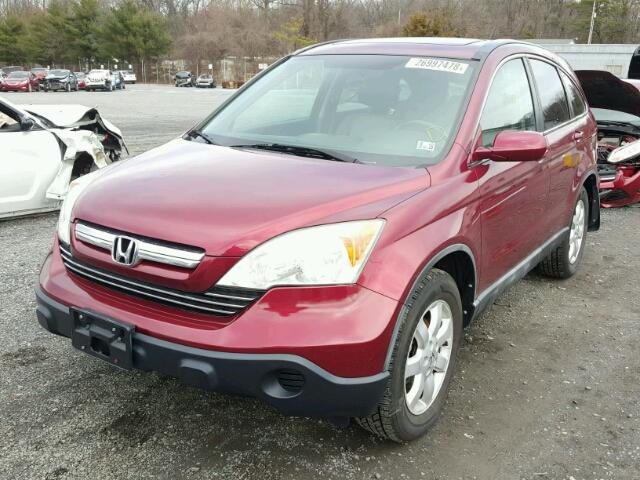 5J6RE48759L003760 - 2009 HONDA CR-V EXL RED photo 2