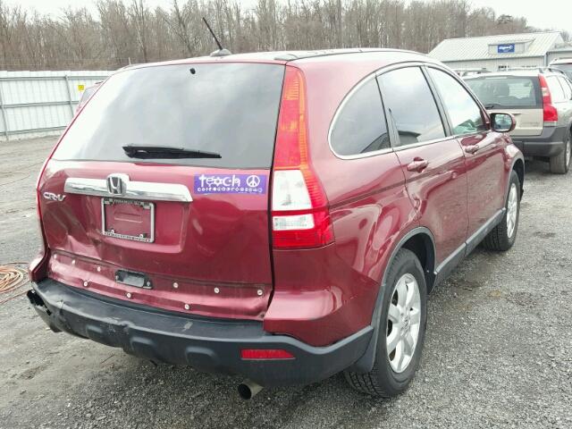 5J6RE48759L003760 - 2009 HONDA CR-V EXL RED photo 4