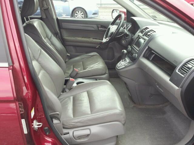 5J6RE48759L003760 - 2009 HONDA CR-V EXL RED photo 5