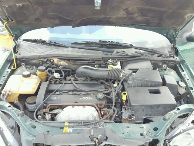 1FAFP343X1W183973 - 2001 FORD FOCUS SE GREEN photo 7