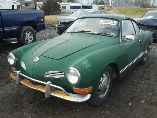 1412012453 - 1971 VOLKSWAGEN KARMANGHIA GREEN photo 2