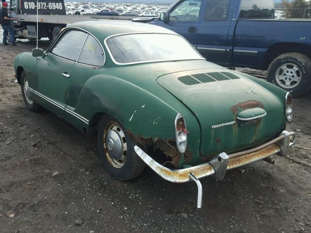 1412012453 - 1971 VOLKSWAGEN KARMANGHIA GREEN photo 3