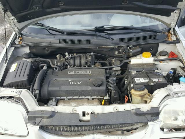 KL1TD52605B459788 - 2005 CHEVROLET AVEO BASE Gümüş fotoğraf 7