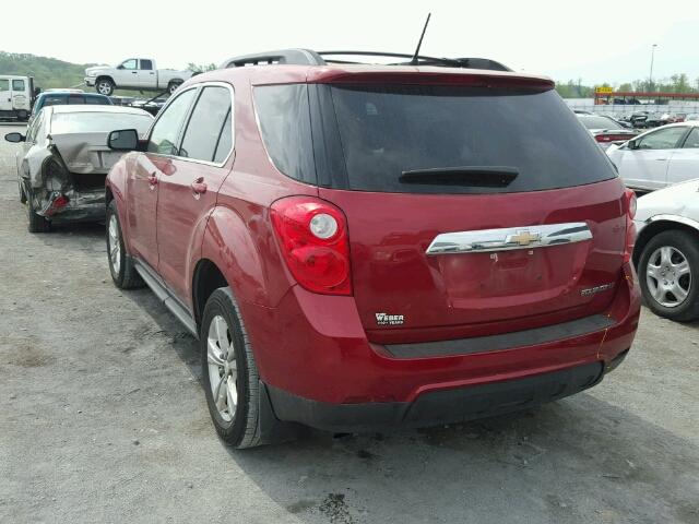 2GNALBEK5E6103521 - 2014 CHEVROLET EQUINOX LT RED photo 3