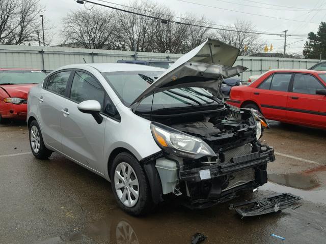 KNADM4A39F6448455 - 2015 KIA RIO LX Արծաթագույն լուսանկար 1