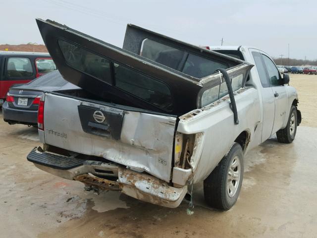 1N6BA06A95N534014 - 2005 NISSAN TITAN XE SILVER photo 4