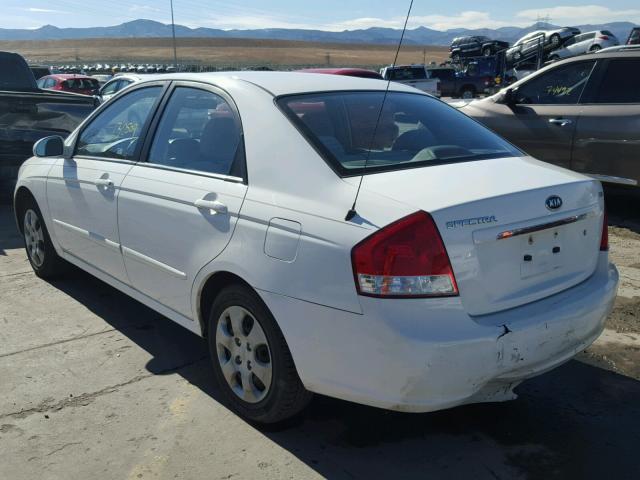 KNAFE121575411170 - 2007 KIA SPECTRA EX WHITE photo 3