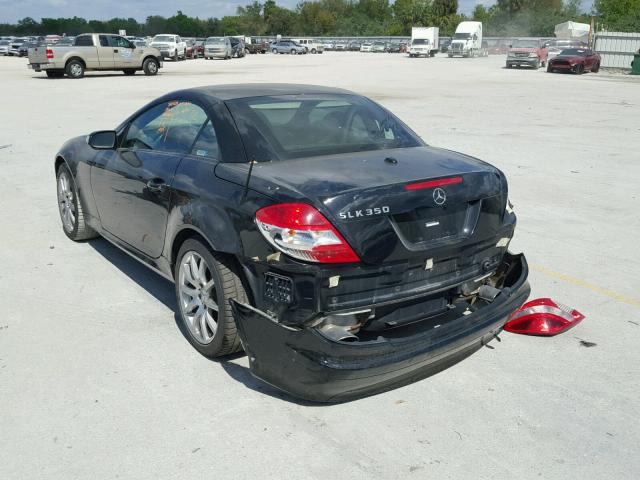 WDBWK56F56F114478 - 2006 MERCEDES-BENZ SLK 350 BLACK photo 3