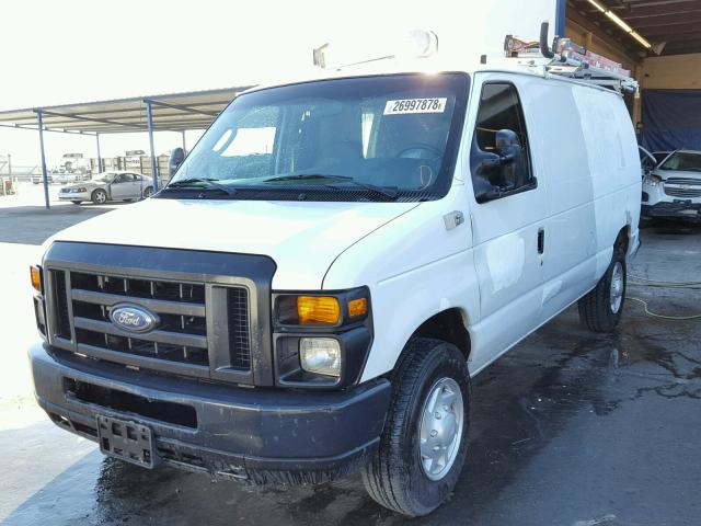 1FTNE24W08DB57937 - 2008 FORD ECONOLINE WHITE photo 2