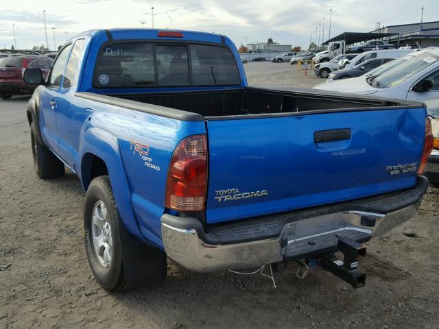 5TETU62N78Z489389 - 2008 TOYOTA TACOMA PRE BLUE photo 3