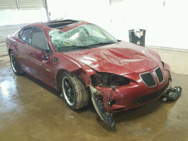 2G2WC58C881106164 - 2008 PONTIAC GRAND PRIX Tünd qırmızı foto 1