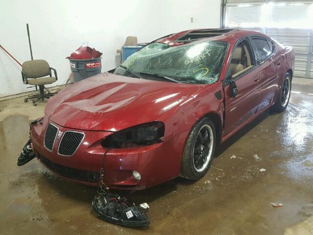 2G2WC58C881106164 - 2008 PONTIAC GRAND PRIX Tünd qırmızı foto 2