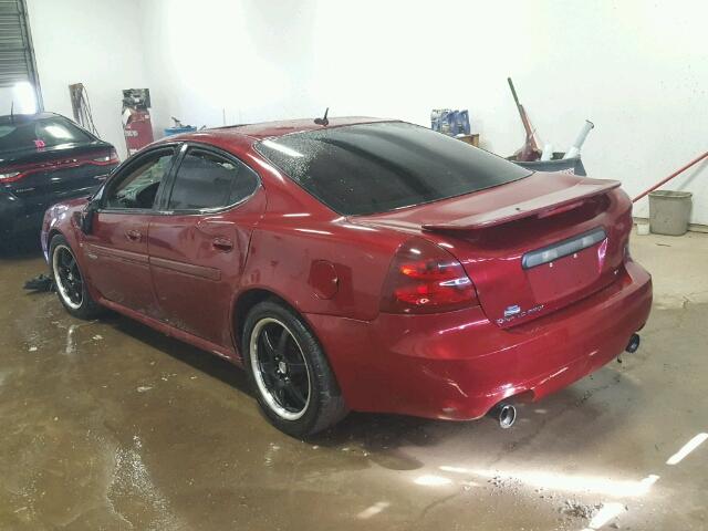 2G2WC58C881106164 - 2008 PONTIAC GRAND PRIX Tünd qırmızı foto 3