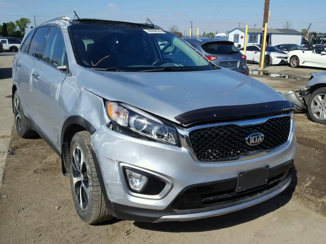 5XYPHDA56GG041116 - 2016 KIA SORENTO EX SILVER photo 1