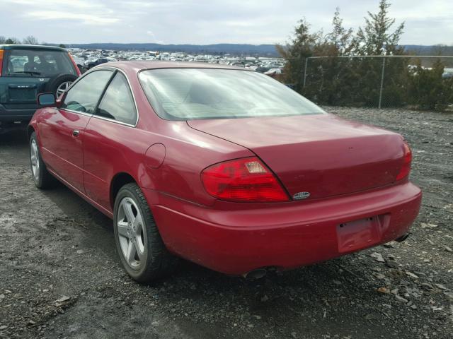 19UYA42682A000559 - 2002 ACURA 3.2CL TYPE RED photo 3