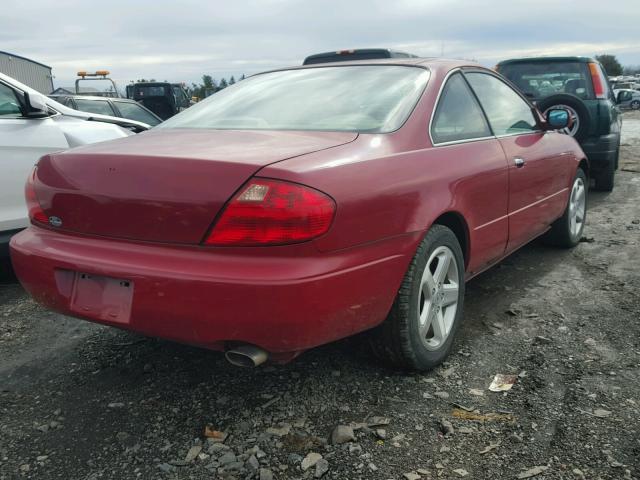 19UYA42682A000559 - 2002 ACURA 3.2CL TYPE RED photo 4