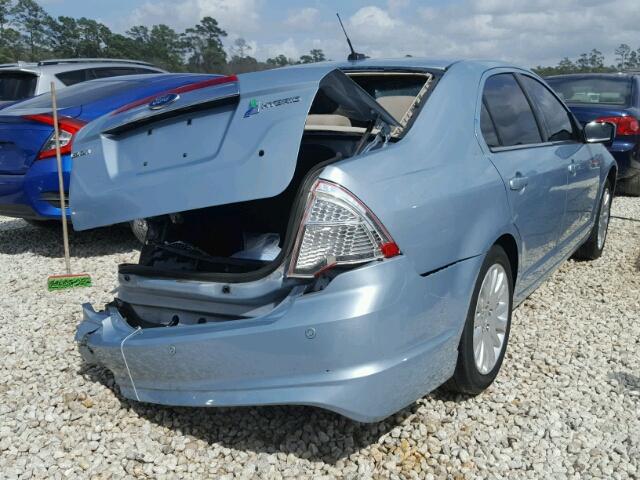 3FADP0L33BR162054 - 2011 FORD FUSION HYB BLUE photo 4