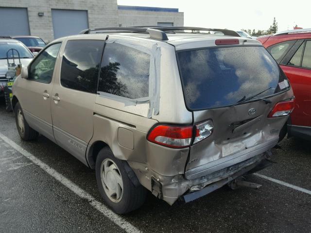 4T3ZF13C43U542302 - 2003 TOYOTA SIENNA LE GOLD photo 3