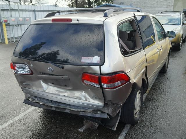 4T3ZF13C43U542302 - 2003 TOYOTA SIENNA LE GOLD photo 4