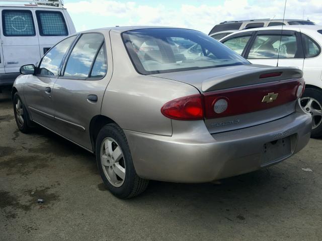 1G1JF52F757111864 - 2005 CHEVROLET CAVALIER L BEIGE photo 3