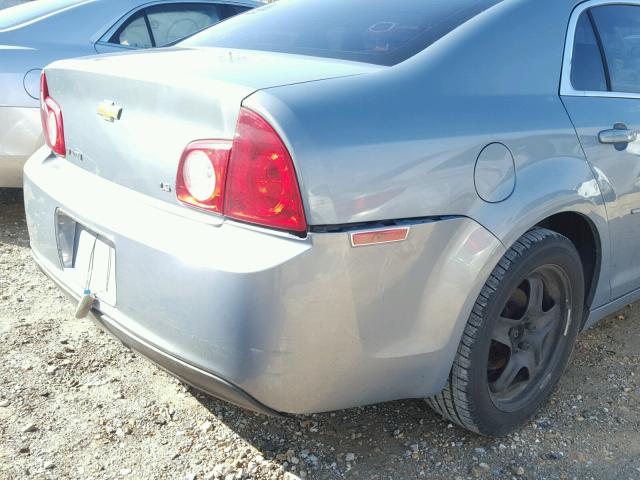 1G1ZG57B88F191644 - 2008 CHEVROLET MALIBU LS ვერცხლისფერი ფოტო 9
