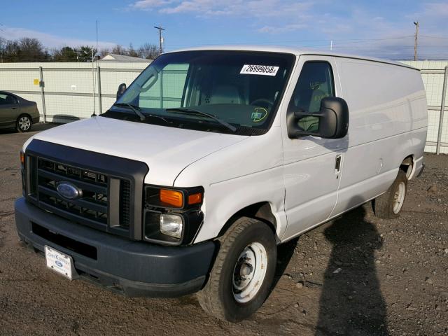 1FTSE34L28DA11649 - 2008 FORD ECONOLINE WHITE photo 2