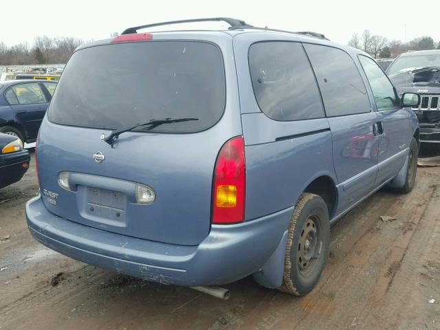 4N2XN11T6YD844589 - 2000 NISSAN QUEST SE BLUE photo 4