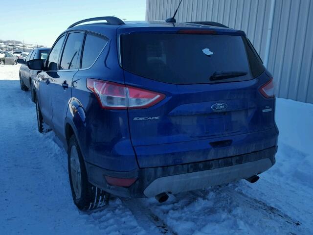 1FMCU0GX2FUB52878 - 2015 FORD ESCAPE SE BLUE photo 3