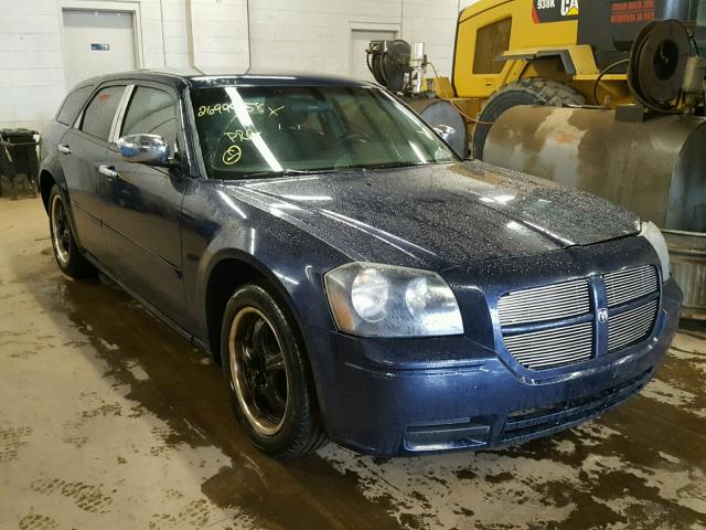 2D4FV48T35H526811 - 2005 DODGE MAGNUM SE BLUE photo 1