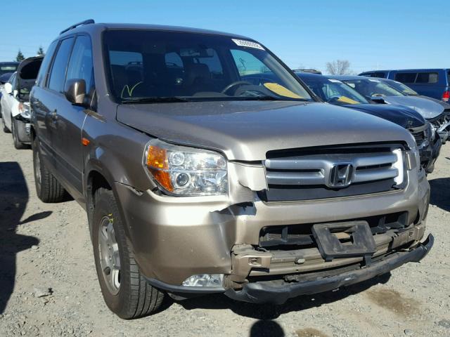 2HKYF18667H530566 - 2007 HONDA PILOT EXL TAN photo 1