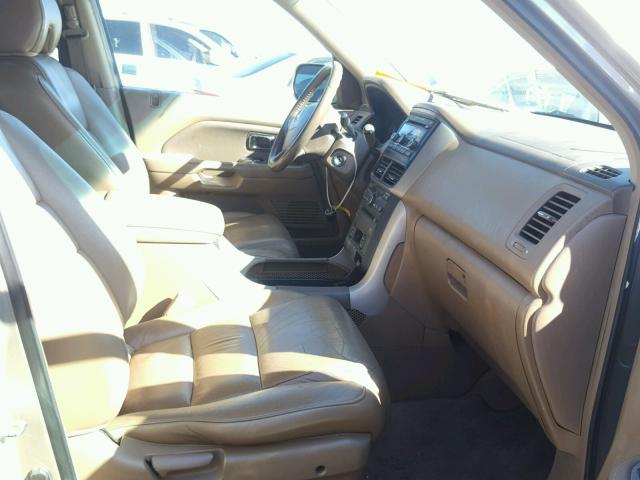 2HKYF18667H530566 - 2007 HONDA PILOT EXL TAN photo 5