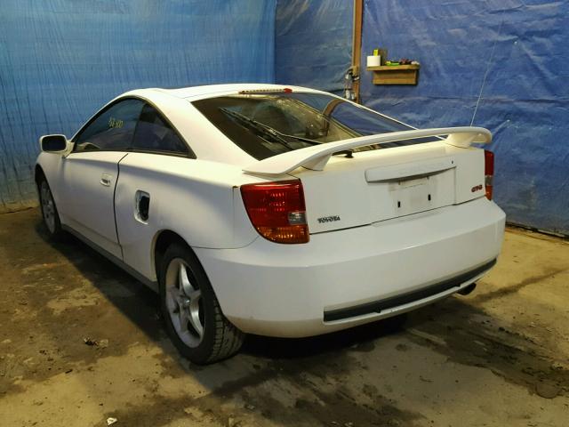 JTDDY32T6Y0001135 - 2000 TOYOTA CELICA GTS WHITE photo 3