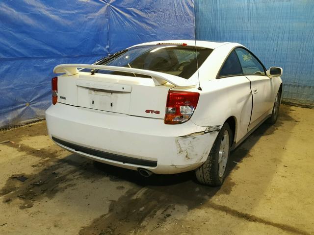 JTDDY32T6Y0001135 - 2000 TOYOTA CELICA GTS WHITE photo 4