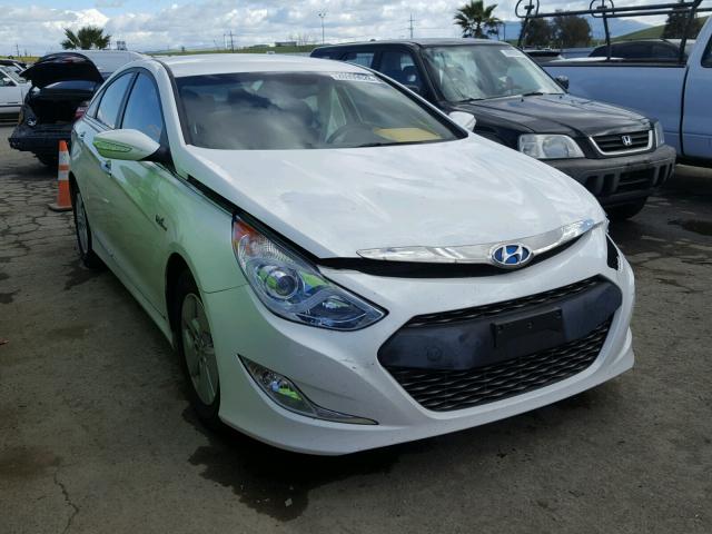 KMHEC4A4XCA062635 - 2012 HYUNDAI SONATA HYB WHITE photo 1