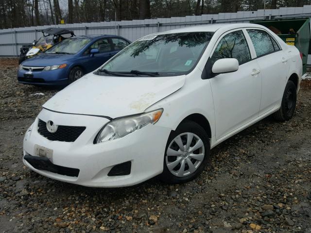 1NXBU4EE7AZ338381 - 2010 TOYOTA COROLLA BA WHITE photo 2