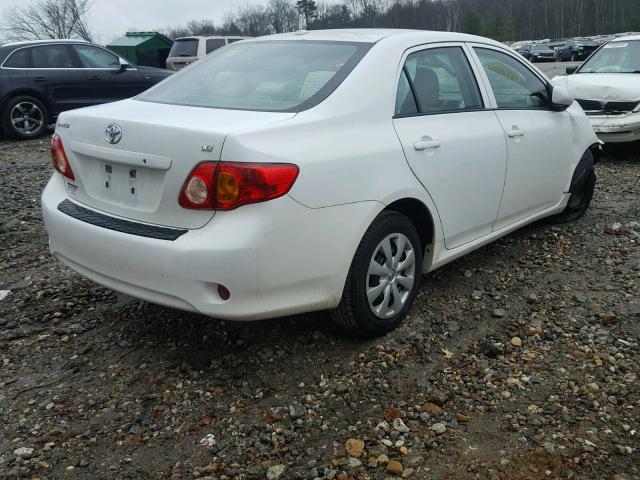 1NXBU4EE7AZ338381 - 2010 TOYOTA COROLLA BA WHITE photo 4