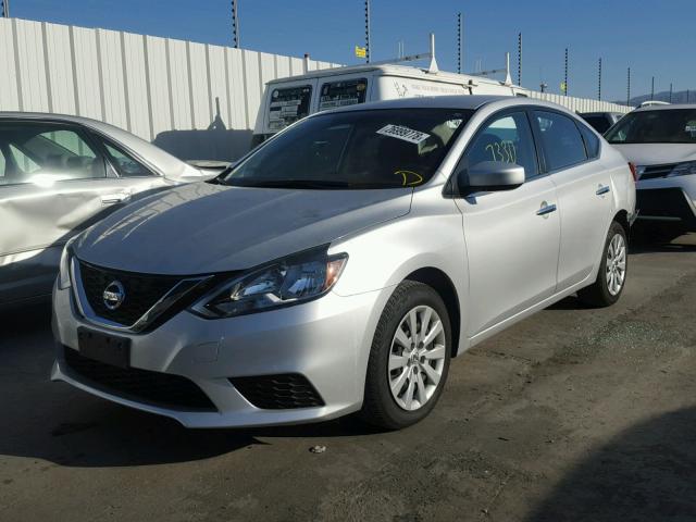 3N1AB7AP4HL675693 - 2017 NISSAN SENTRA S GRAY photo 2