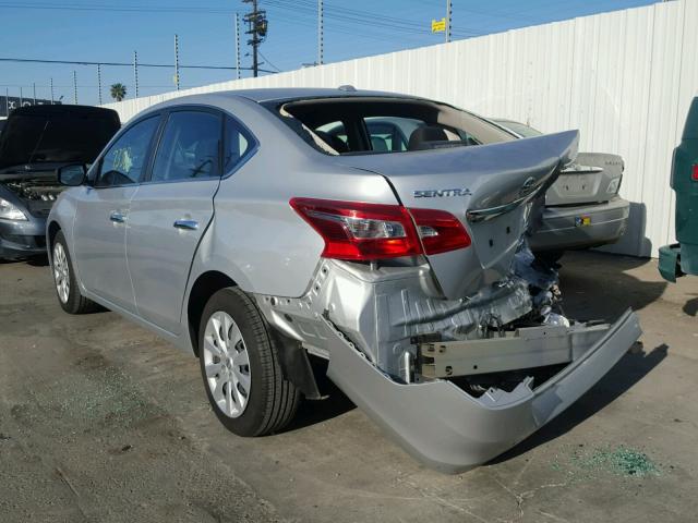 3N1AB7AP4HL675693 - 2017 NISSAN SENTRA S GRAY photo 3