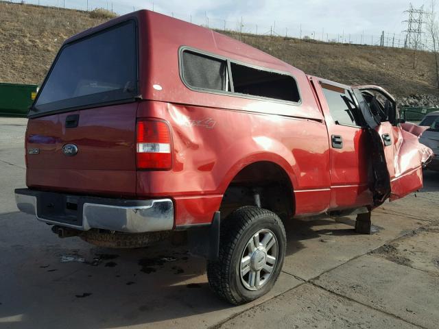 1FTPW14V18FA45241 - 2008 FORD F150 SUPER RED photo 4