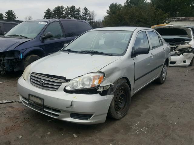 JTDBR32E530027207 - 2003 TOYOTA COROLLA CE SILVER photo 2