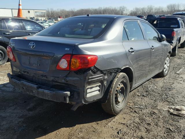 1NXBU40E29Z145302 - 2009 TOYOTA COROLLA BA GRAY photo 4