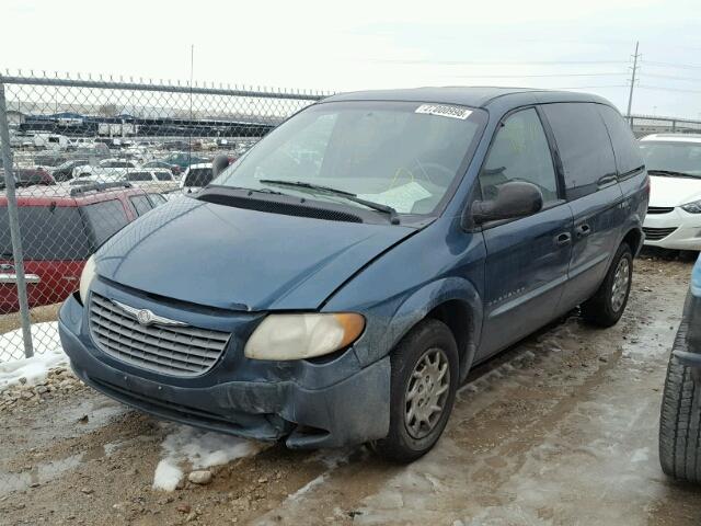 1C4GJ25351B276187 - 2001 CHRYSLER VOYAGER BLUE photo 2