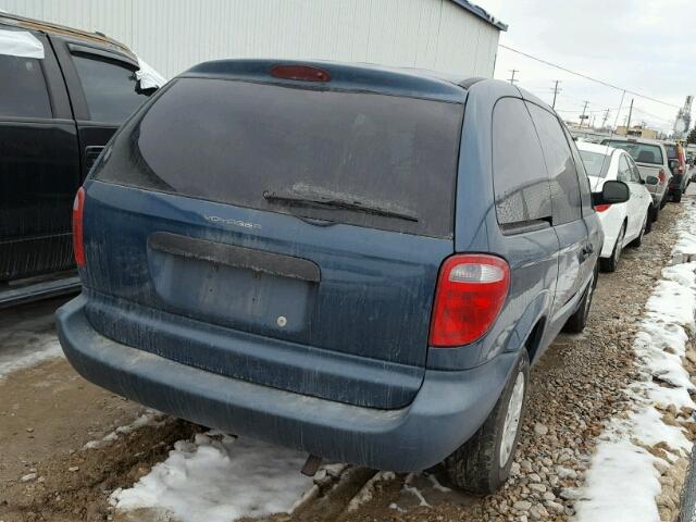 1C4GJ25351B276187 - 2001 CHRYSLER VOYAGER BLUE photo 4