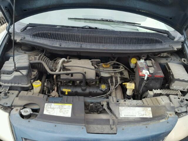 1C4GJ25351B276187 - 2001 CHRYSLER VOYAGER BLUE photo 7